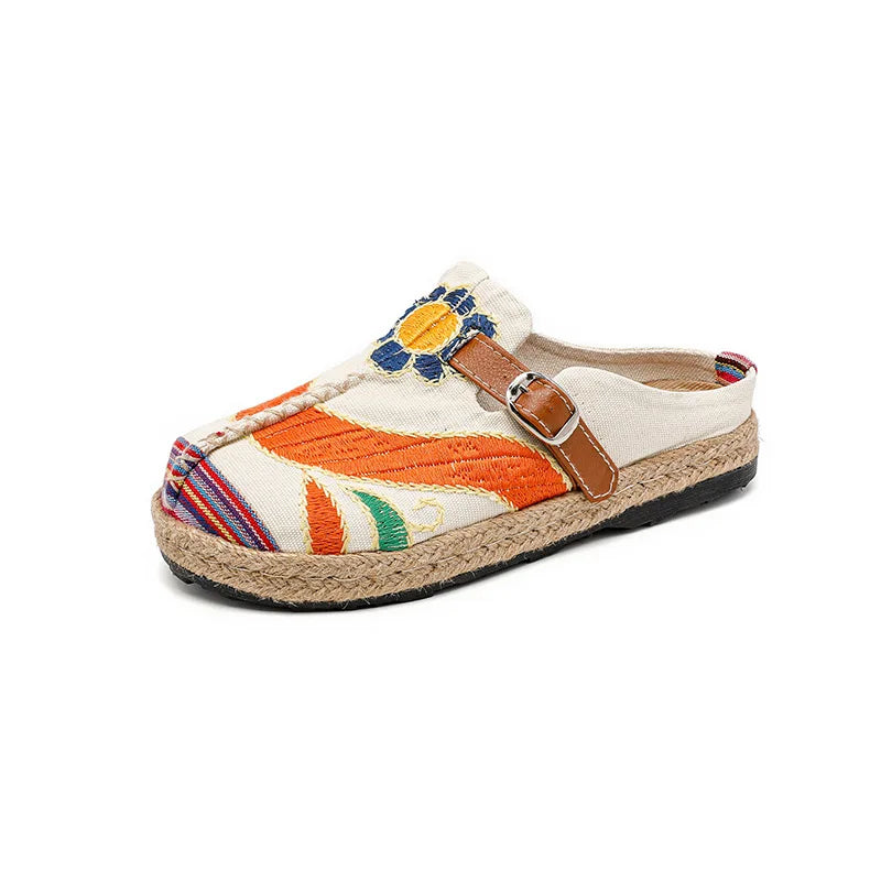 Evelyn Rojas Woven Slip-Ons
