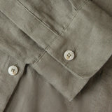 The Cropped Long Sleeve Linen Shirt