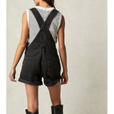 Harlow Vintage Denim Short Overalls