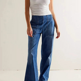 Audrey Wide-Leg Denim Jeans