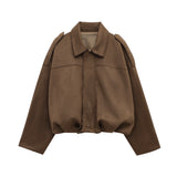 Arden Women's Suede Bomber