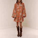 The Floral Button-Down Mini Dress