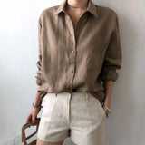 The Soft Linen Open Collar Shirt