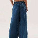 Monaco Drawstring Wide-Leg Jean