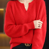 Brushed Mink Wool Pullover