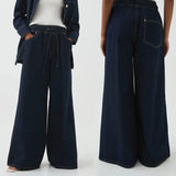 Monaco Drawstring Wide-Leg Jean