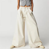 Rovina Pleated Wide-Leg Jeans