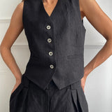 Marlowe 100% Linen Trouser Set