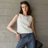 The Reversible Linen Crop Top