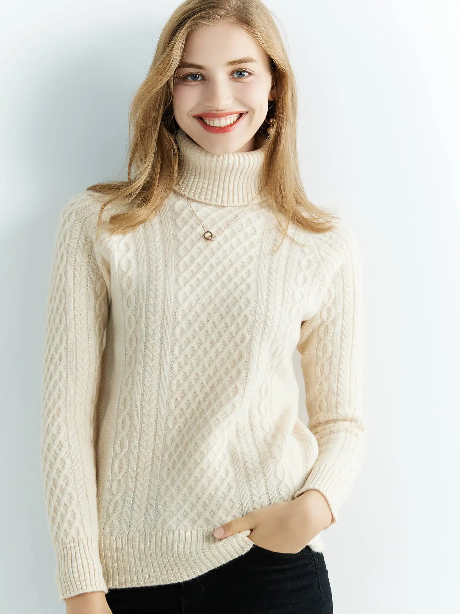 Nordic Cable-Knit Classic Sweater