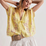 The Strawberry Lace Trim Blouse