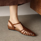Portofino Italian Leather Pointed Slingback Sandal