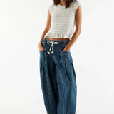 Marlowe Drawstring Denim Pants