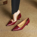 Anok Genuine Leather Heels in Camel — Heels