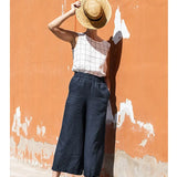 The Easy Wide Leg Linen Pant