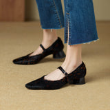 Malibu Spotted Block Heel