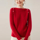 Maribel Buttoned Cashmere Sweater