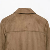 Avery Suede Cropped Jacket