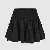 Viora Leopard Ruffle Skirt