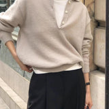 Women's 100% Wool Knit Hoodie Sweater Casual
