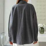 Garance Plaid Oversize Blouse