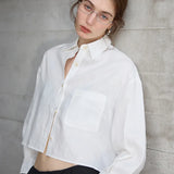 The Cropped Linen Overshirt
