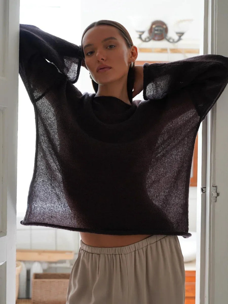 Liora Relaxed Crewneck Sweater