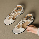 Santorini Handmade Leather Flat Sandals