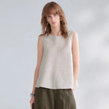 Women's Linen Sleeveless Top Loose Summer