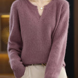 Brushed Mink Wool Pullover