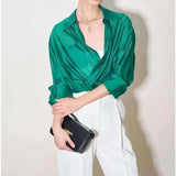 The Flowing Silk Poplin Blouse