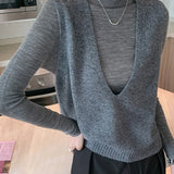 Rowan Deep-V Wool Vest