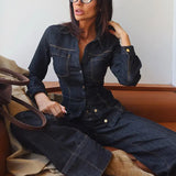 Marenza Button Denim Set