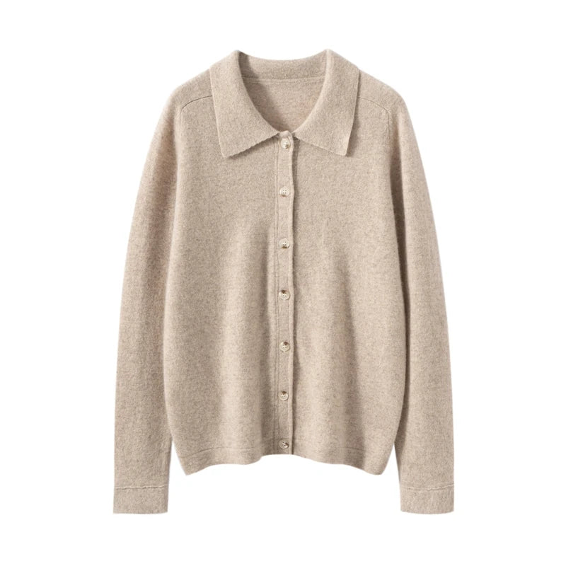 Elise Polo Cashmere Cardigan