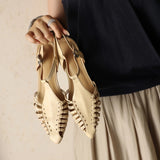 Portofino Italian Leather Pointed Slingback Sandal