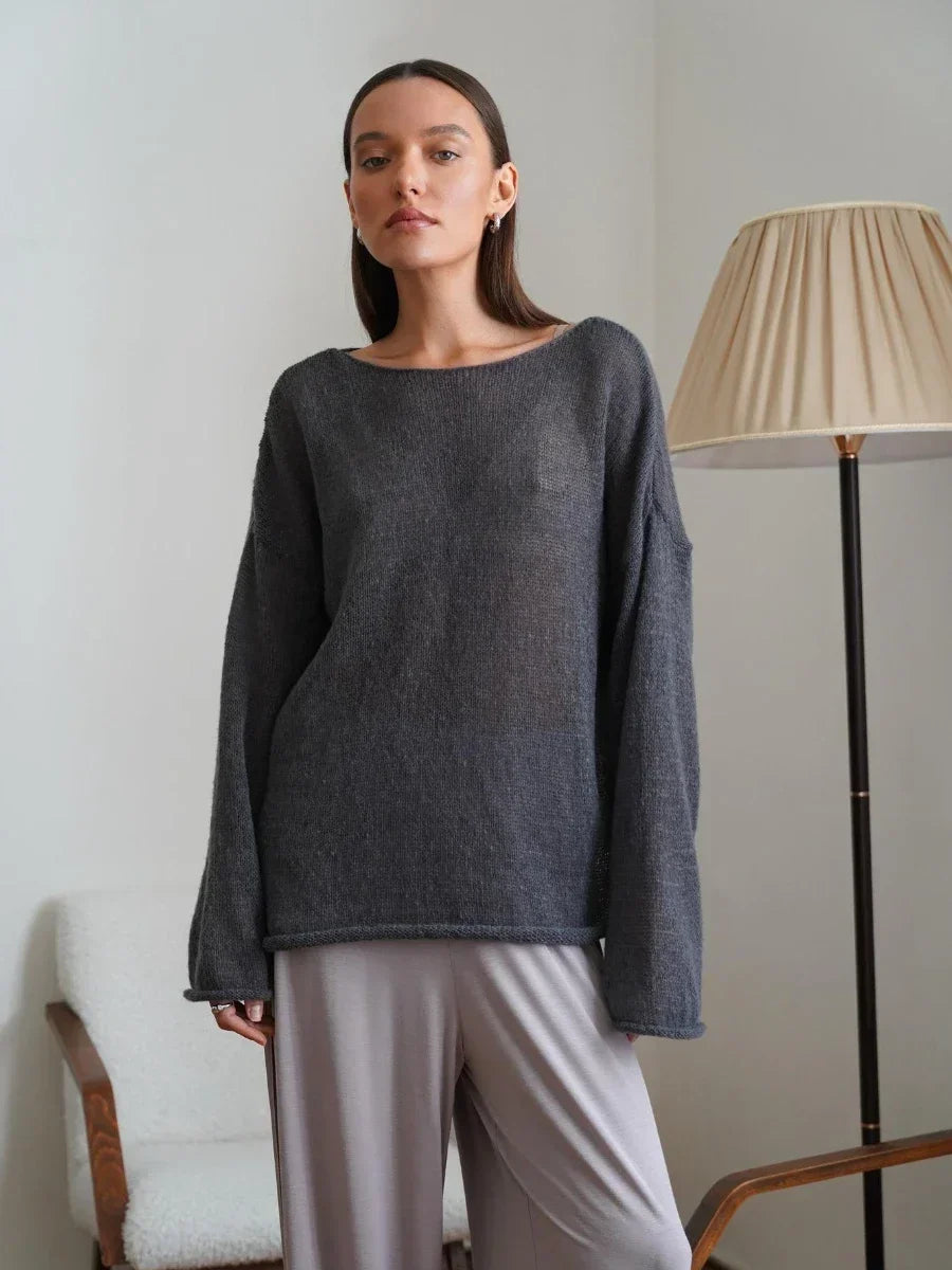 Liora Relaxed Crewneck Sweater