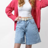 Cotton Vintage Denim Shorts