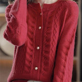 New London Pearl Button Cardigan