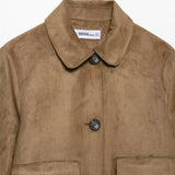 Avery Suede Cropped Jacket