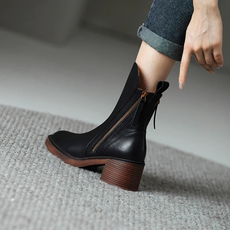 Grazia Ankle Boot in Camel — Boots
