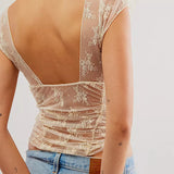 Verde Lumière Mesh Top