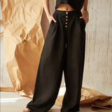Everly Cotton Wide-Leg Pant