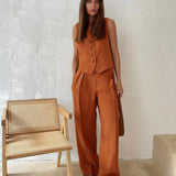 Marlowe 100% Linen Trouser Set