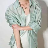 The Flowing Silk Poplin Blouse