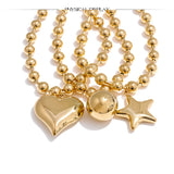 Liré Bold Star Beaded Necklace