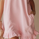 Women's Sleeveless T-Shirt Dress – Half Zip