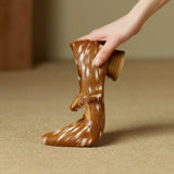 Malibu Spotted Block Heel