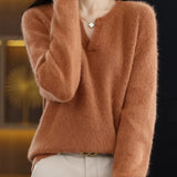 Brushed Mink Wool Pullover