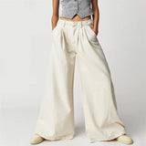 Rovina Pleated Wide-Leg Jeans