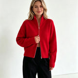 Valérie Minimalist Knit Zip Up